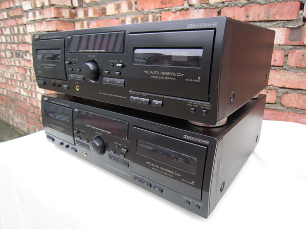 二手jvctdw254bk双卡录音卡座/二手磁带播放/卡座机jvc254播放机