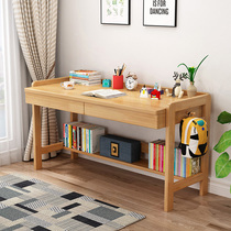 Solid wood Nordic childrens study table primary school student writing desk can lift home writing desk computer desk desk customization