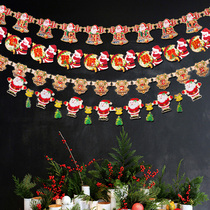Christmas decorations wall ornaments Laqi flower shop decoration hanging flags shopping malls shop facade decoration