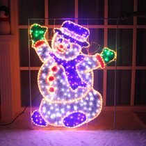 Langsen 1 2 m large luminous Christmas snowman Christmas snowman lighting Christmas ornaments Christmas decorations