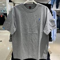 Banney Road 2022 mens clothing Summer pure cotton round collar Lightning Embroidery Loose short sleeve T-shirt 8822101M011