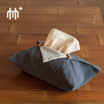 Cotton linen Chinese style paper box creative home living room fabric toilet tissue box paper box paper box napkin Health paper box
