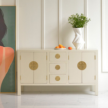 GZ052 new modern Chinese style modern sideboard solid wood living room dining room porch cabinet locker decoration cabinet