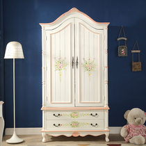 American bedroom large wardrobe painted small apartment simple modern carved solid wood two three four door wardrobe