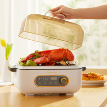 Japan Apixintl electric steamer multi-functional household small mini large capacity steam rectangular steaming artifact