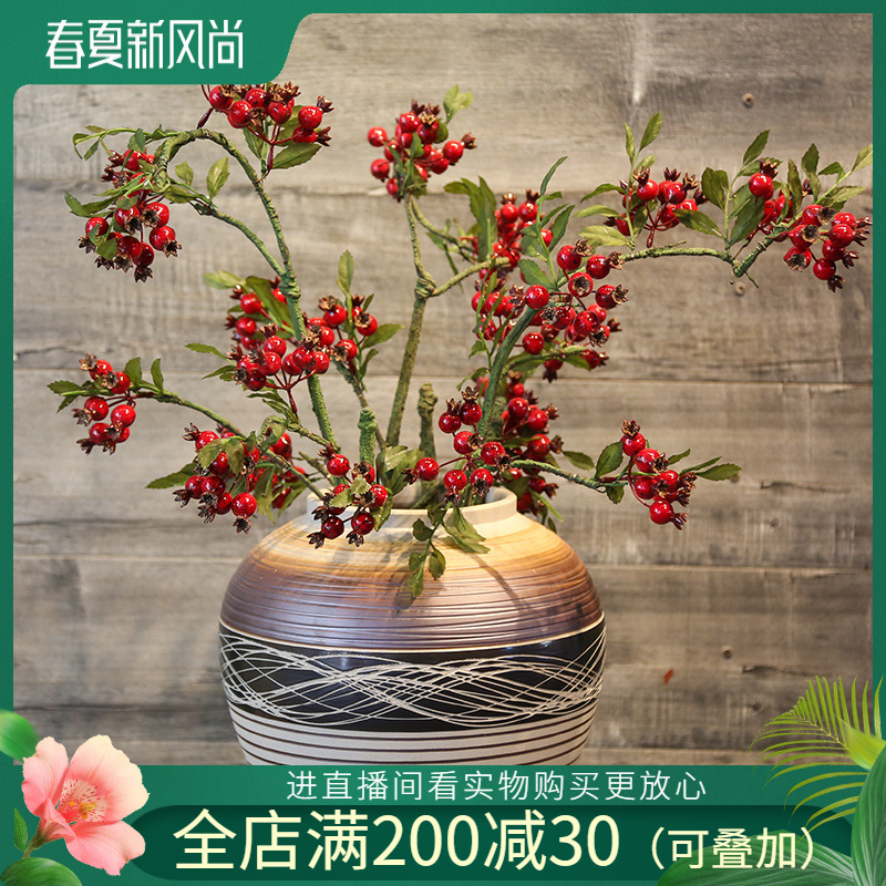 The New Chinese jingdezhen ceramic vase mesa place simulation flowers, artificial flowers decorate the sitting room between example villa