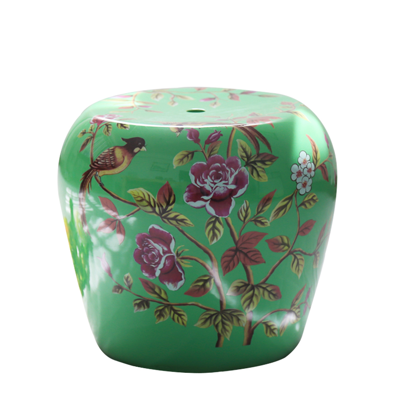 Jingdezhen rural new Chinese style cold ground ceramic who decorative furnishing articles sitting room dining - room drum who embroidered pier club house decoration