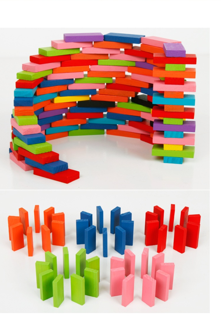 多米诺骨牌1000片立体儿童益智比赛成人标准机关积木生日礼物