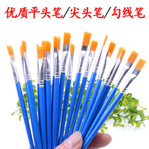 Childrens painting brush coloring graffiti paint nylon painting brush kindergarten art diy tracing Hook pen pens