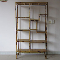 Bamboo Exhibition Shelf Shelving Shelf Bookshelves Bogu Shelf Multi-Treasure Shelf CD Shelf Agricultural Products Shelves