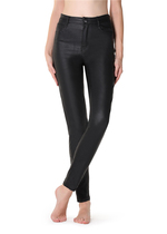 (Part of the spot)Calzedonia Yang Mi with the same style womens slim leather pants tight and comfortable thin leggings