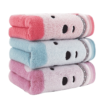 Cotton large bath towel Cotton untwisted soft thick fluffy absorbent cartoon couple dog cotton can be used as childrens towel quilt