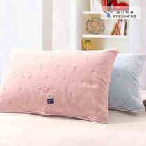 Thickened cotton pillow towels a pair of plain forged floating line cotton embroidery soft and comfortable couple thickened thick