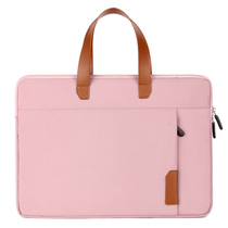 Simple leather laptop bag female 14 inch 13 3ins Lenovo small new Apple 15 6 cute Huawei Xiaomi