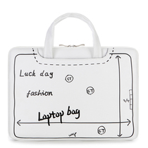 Leather alien computer bag female 15 6 Lenovo Xiaoxin air 14 inch portable 16 1 shoulder 13 3ins simple