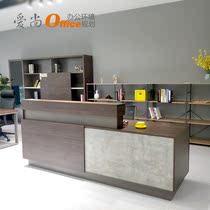 Company front desk Reception desk Simple office front desk table Clothing store Beauty shop cashier bar consultation desk