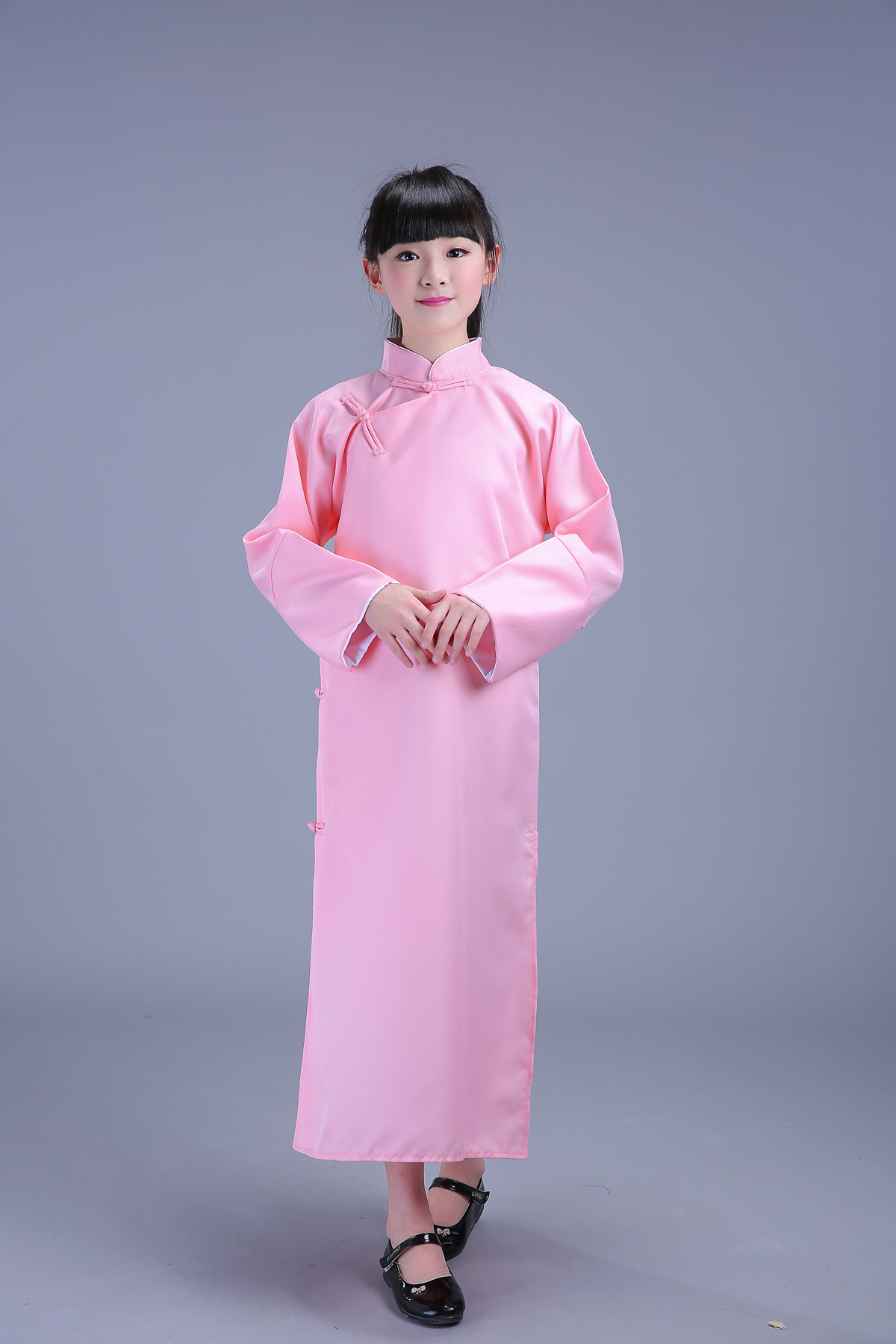 儿童相声表演服国学服民国长衫民族青年装长衫大褂小品评书服装