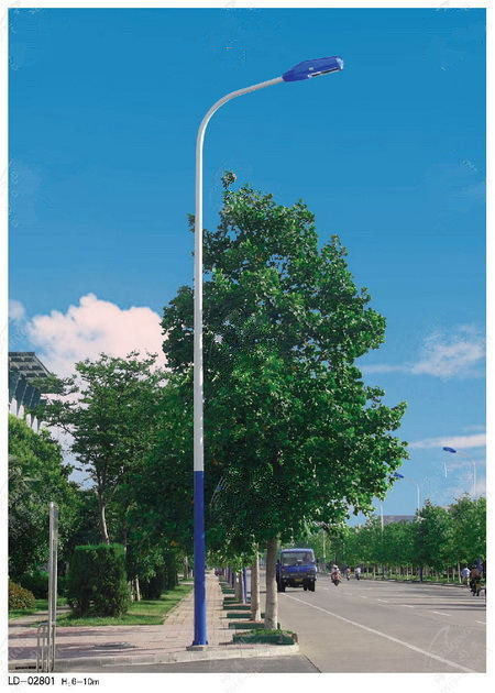 自弯臂路灯杆5米6米4米7米8米单臂路灯户外灯高杆灯广场灯led路灯