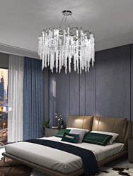 Italian light luxury living room restaurant crystal lamp villa hotel high-end luxury chandelier