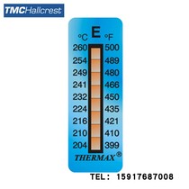 British TMC THERMAX temperature beauty octag E (204-260) (399-500 °F) thermal test paper