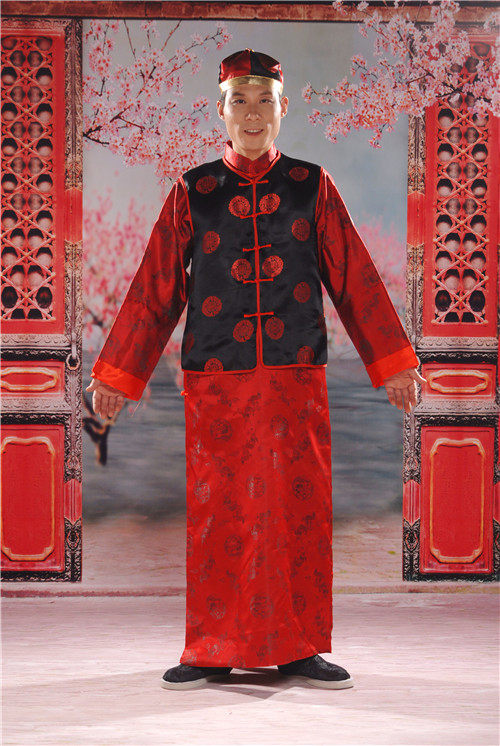 大地主 古装服装 阿哥服装 地主服 清朝少爷装贝勒爷 戏服演出服