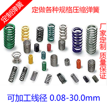 Cylindrical spiral compression spring YA YII YI type ends and compact grinding flat compression spring GB1973 GB2089