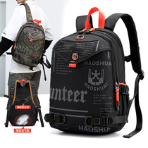 Two-shoulder bag for men with large-capacity travel computer backpack fashion trend