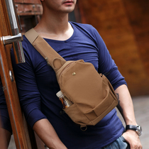 SIMU genuine canvas braces 2020 new men's casual bags