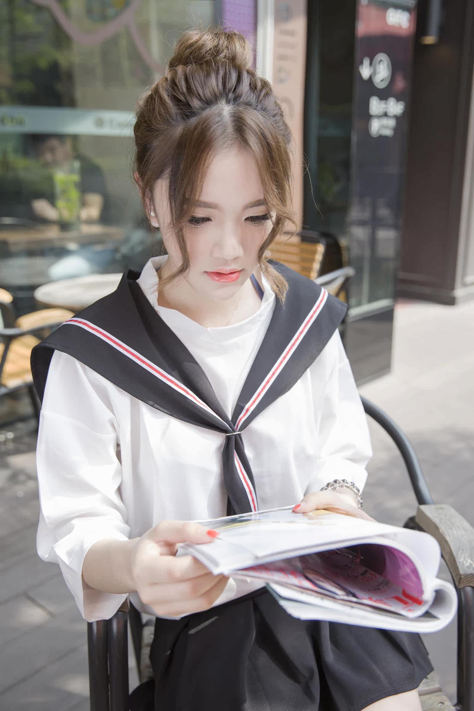 日本女学生装水手服夏jk制服校服班服日系短袖英伦海军风cos套装