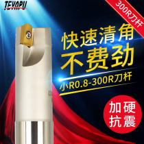 300R right angle milling tool holder R0 8 seismic machining center tool holder 1135 milling machine alloy plane milling tool holder lengthened