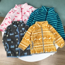 80-130 yards spring and autumn men and women baby fleece zipper jacket jacket zipper jacket Japanese childrens clothes