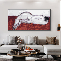 Changyu diy digital oil painting large size horizontal version naked female custom character filling living room decoration painting huge oil paint