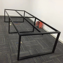 Spot conference table iron frame legs Office hardware table tripod Training table leg bracket thickened plate workbench foot customization