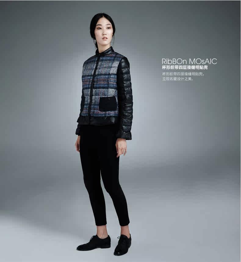 misun/米尚2017秋冬新款女装修身韩版轻薄短款羽绒服女90绒小外套