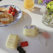 Jueves original milk oil color airpods3 protective sleeve generation of second-generation soft shell pro headphone shell silicone ins