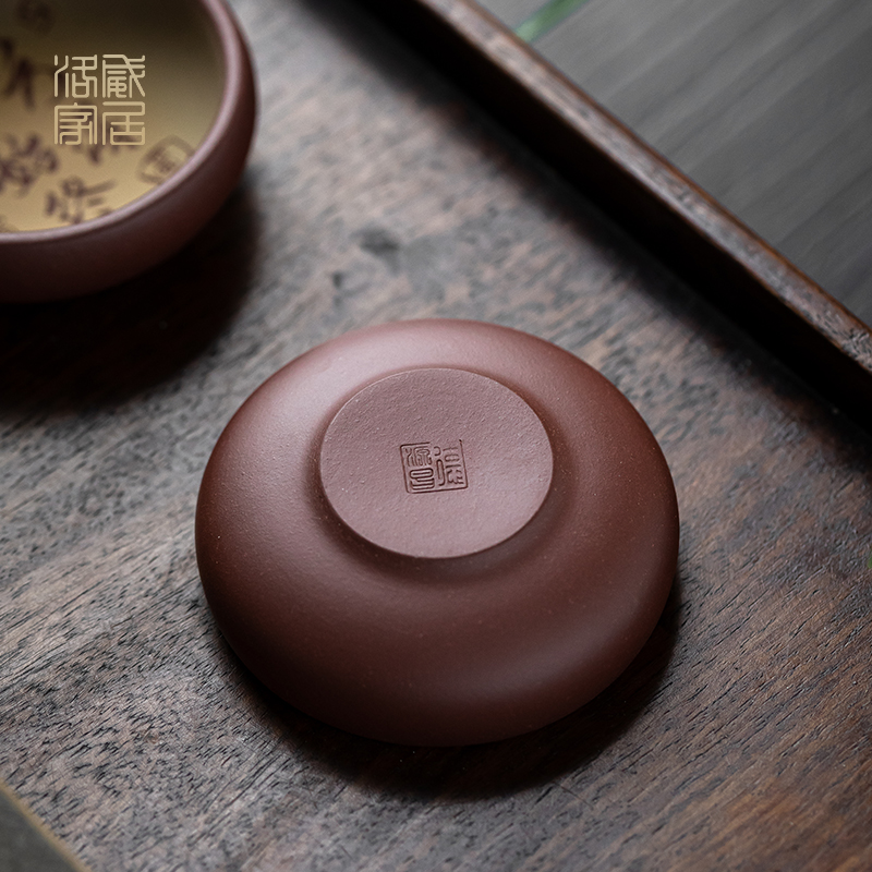 Purple sand cup, tea sets the master manual pu - erh tea kungfu tea cups of tea a cup single CPU individual sample tea cup