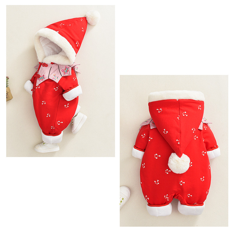 一周岁女孩公主小礼服宝宝衣服女中国风婴儿满月服抓周白天宴春季