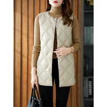 U home light and thin vest down jacket female 2021 New Korean version of autumn and winter slim casual vest warm coat