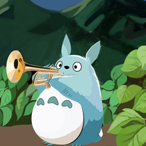 Original Totoro Japanese anime wall painting mural custom cartoon cute pet soft outfit kids night sky moon school children