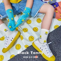 Little black care nickname childrens socks spring and summer thin boy stockings small black Tony cotton socks girl pile socks