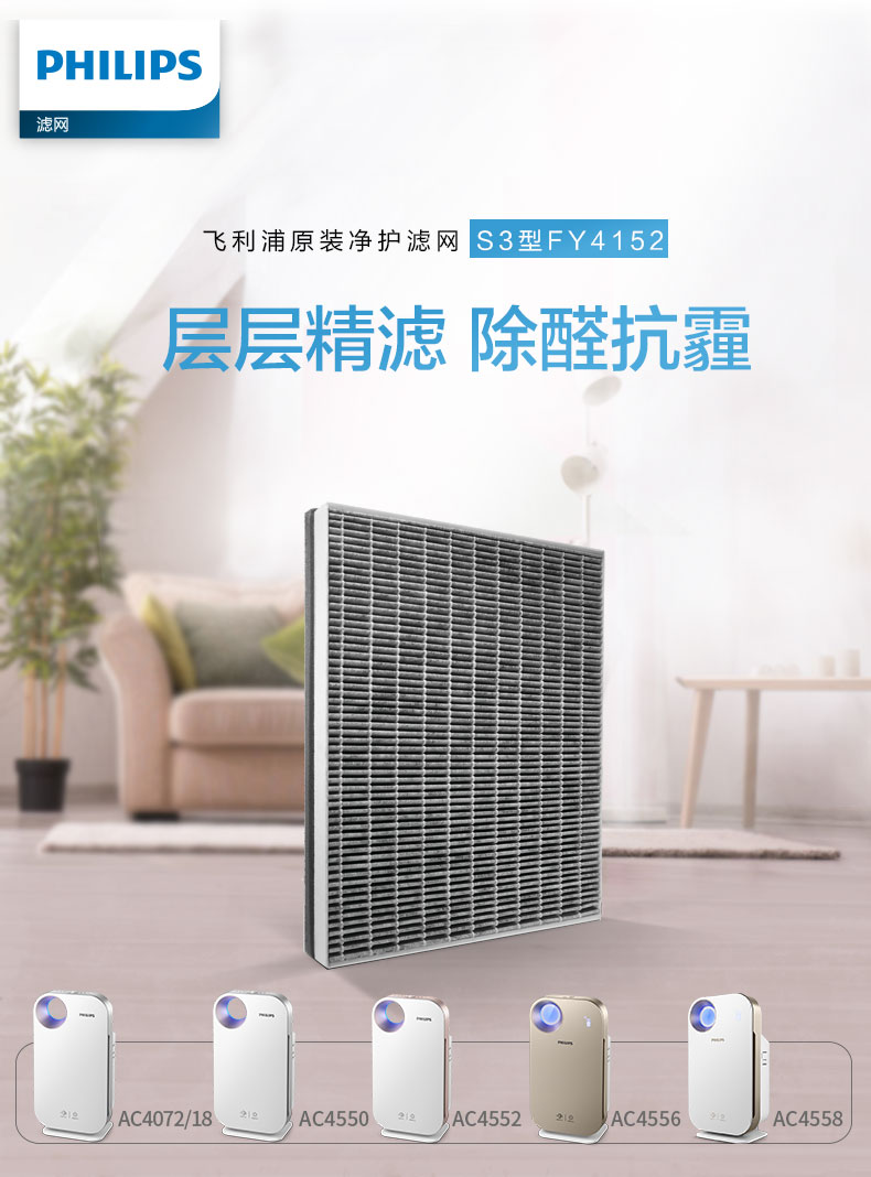 philips purifier filter fy4152 in addition to formaldehyde adapting ac4072/18 new filter 4556/4550