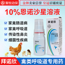 Bayer Bonuoxin 10% Enrofloxacin Solution Oral Liquid Chicken Duck Pigeon Respiratory Tract Medicine