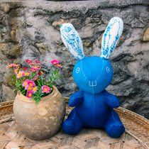 Blue Sequel Dyed Rabbit Doll Rabbit Paparazzi High 38 cm