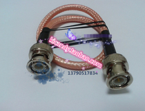 Custom-made pure copper Q9 head line BNC-JJ public-to-male video cable Q9 jumper 50 ohm silver plated RG142 dual shield