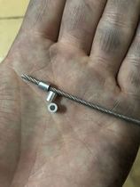 Wire rope aluminum sleeve Round hole aluminum sleeve diameter 1mm-10mm Head aluminum sleeve clip Aluminum tube pinch