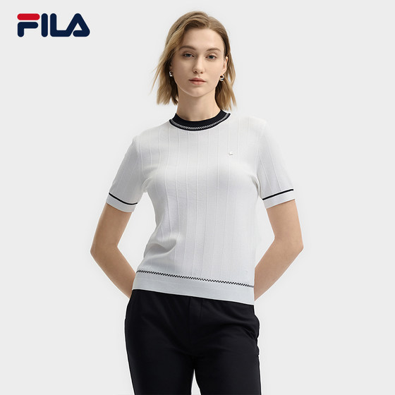FILA official women's sweater 2025 summer new fashionable casual simple basic short-sleeved top
FILA official women's sweater 2025 summer new fashionable casual simple basic short-sleeved top