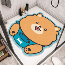 Cartoon bathroom non-slip Mat toilet waterproof and mildew-proof bathroom floor mat toilet moisture-proof mat household anti-drop mat