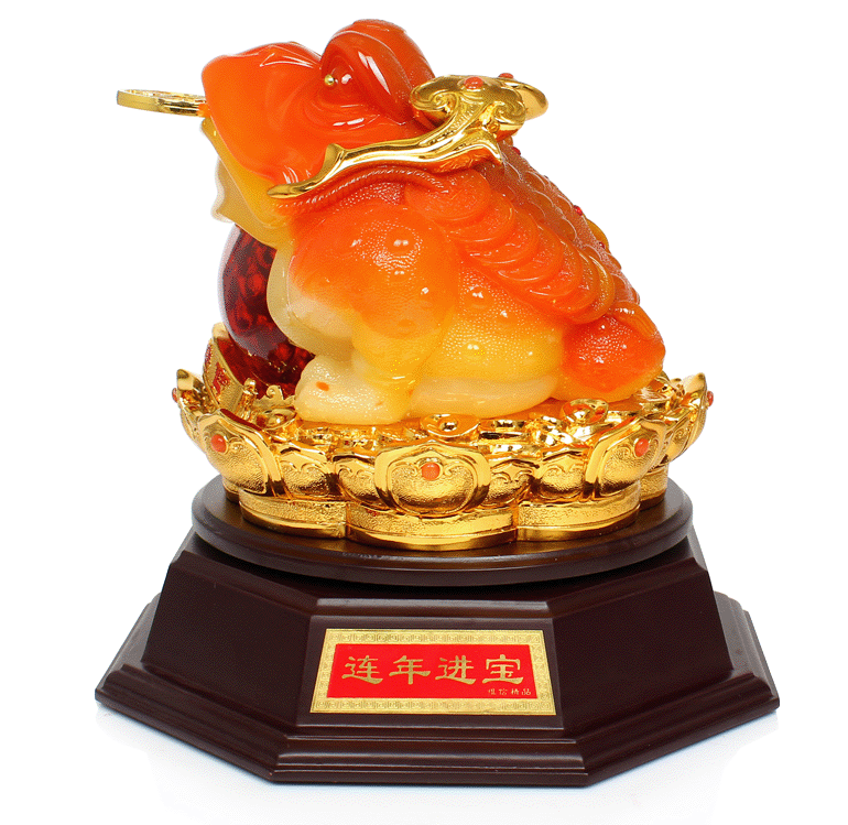 产品特点 金蟾口吐金钱,是招财吉祥物,三足,背上北斗七星,嘴衔金钱