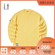 it 5cm FIVECM mens long-sleeved T-shirt winter trend loose letter printing 2112W9D
