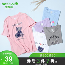 Fort Lion Dragon Women Fashion Print T-shirt Women Short Sleeve Top Cotton 4208A0003